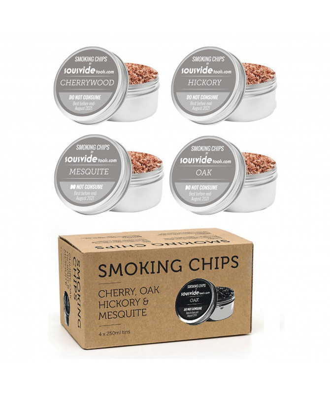 Segatura aromatizzata per affumicatore 4x250ml