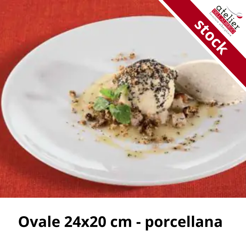 Piatto Ovale Cm 24 Rotondo