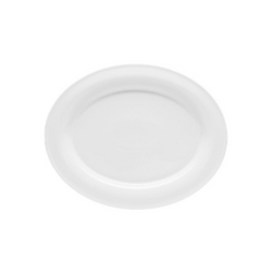 Piatto Ovale Cm 38 Uovo Pocellana