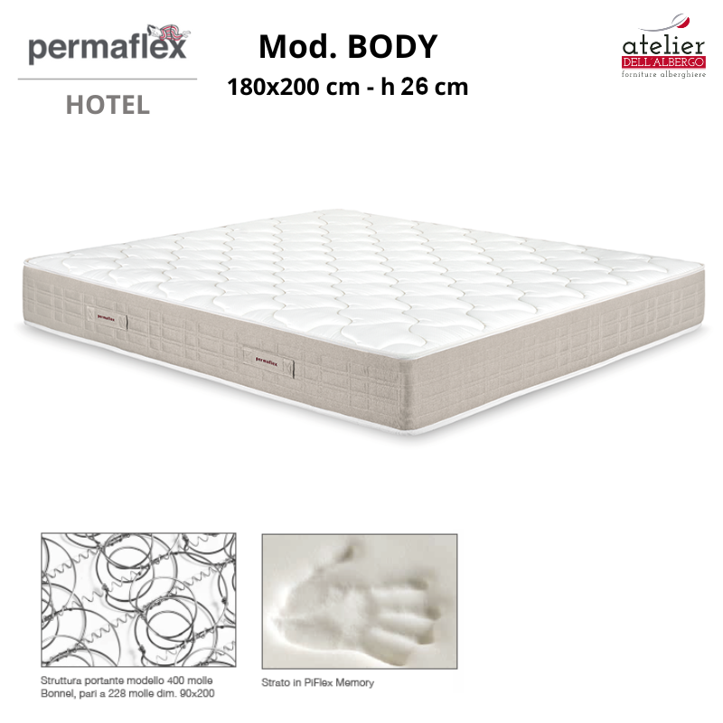 MATERASSO BODY MOLLE BONNEL 180x200xH26cm