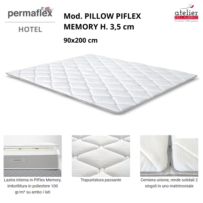 PILLOW PIFLEX MEMORY 90×200 H. 3,5cm