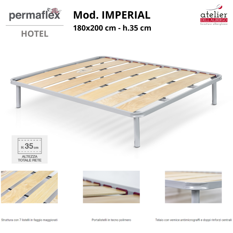 RETE IMPERIAL 180x200cm - INCLUSI PIEDI H.35cm