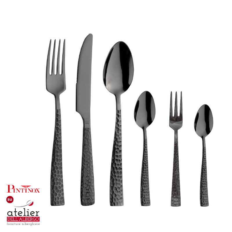 PALACE Coltelli Frutta/Dessert Black Martellato
