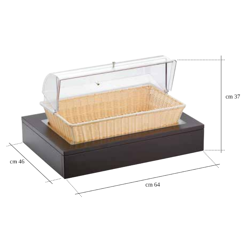 CLASSIC CESTA PANE PAGLIA CON CUPOLA