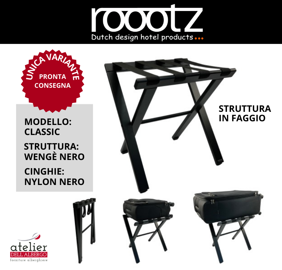 REGGIVALIGIE CLASSIC WENGE CINGHIE NYLON NERO