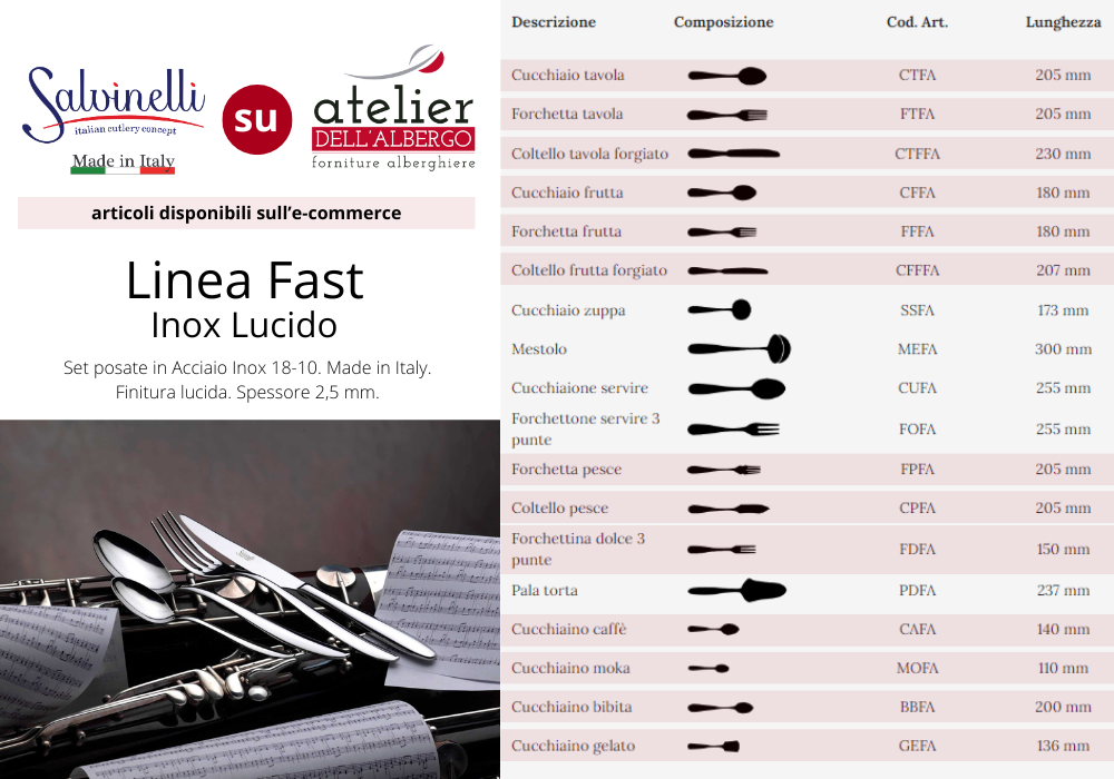 FAST Cucchiaio tavola Inox lucido