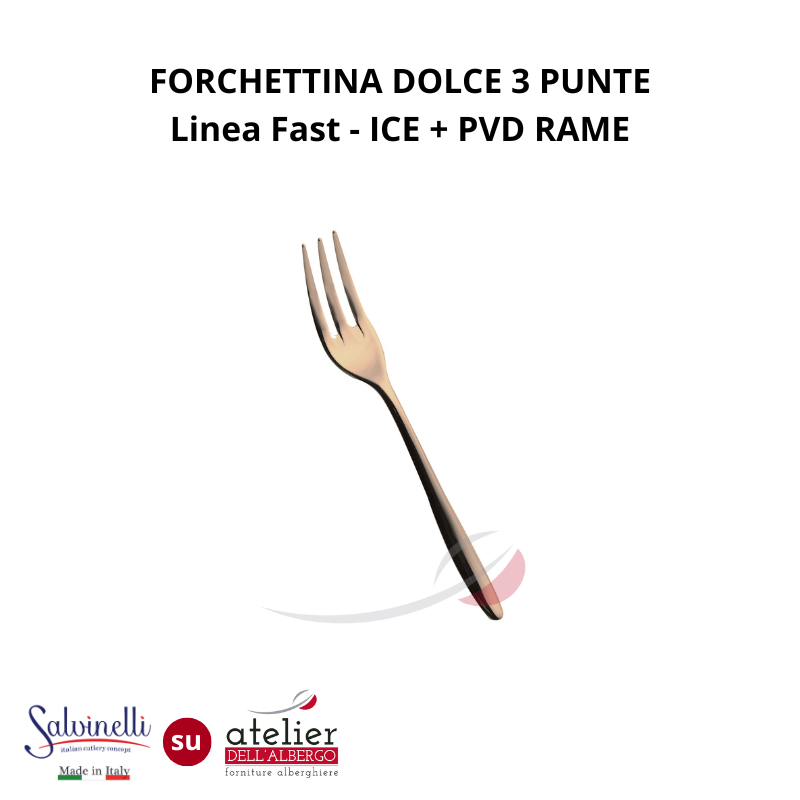 FAST Forchettina dolce 3 punte ICE+PVD RAME