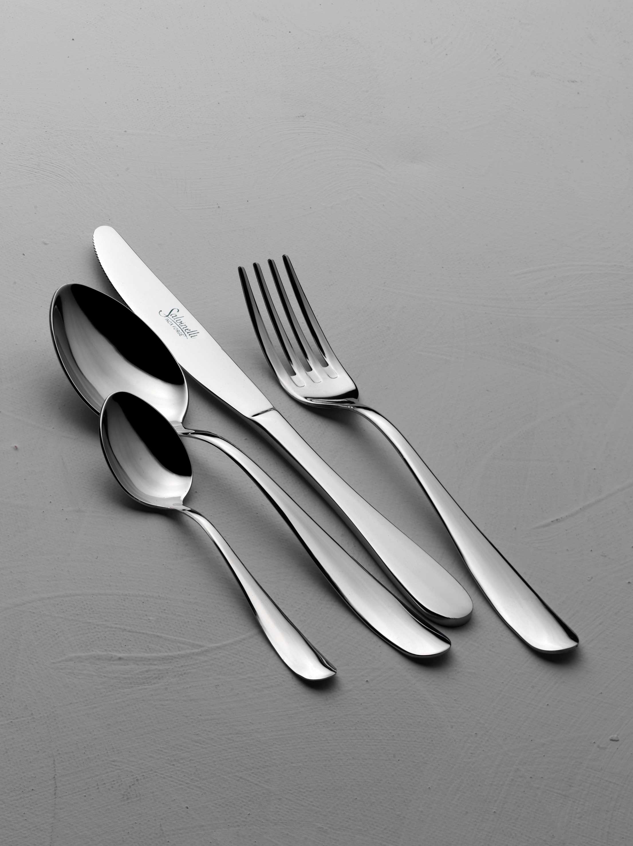 TWIST Forchettina dolce 3 punte Inox Lucido