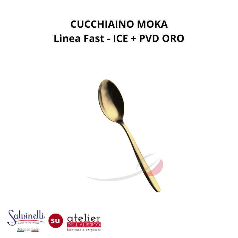 FAST Cucchiaino moka ICE+PVD ORO