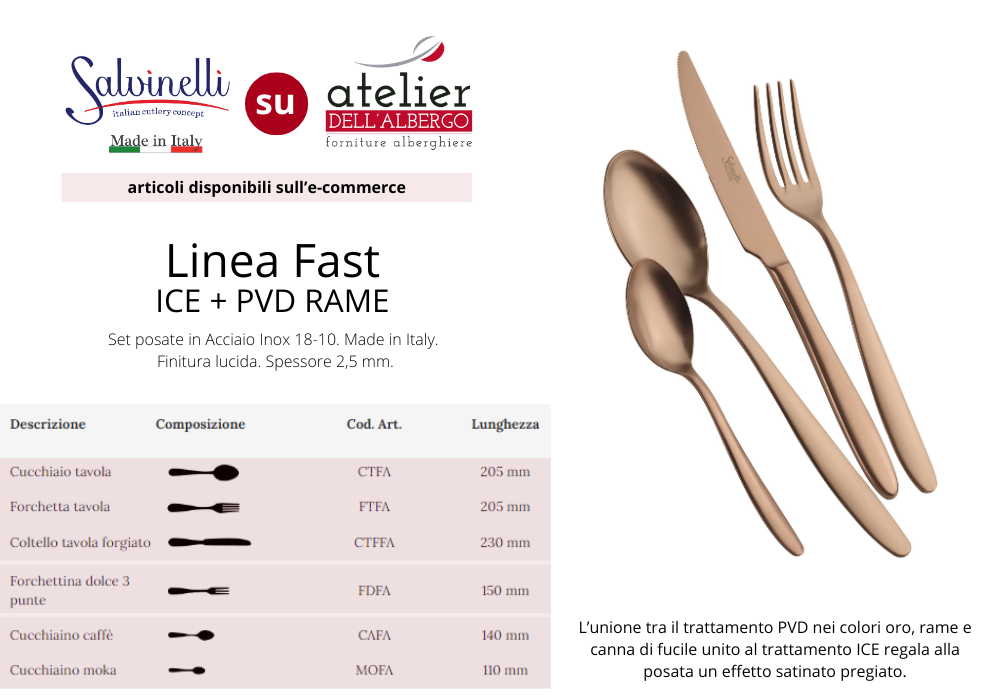 FAST Cucchiaino moka ICE+PVD RAME
