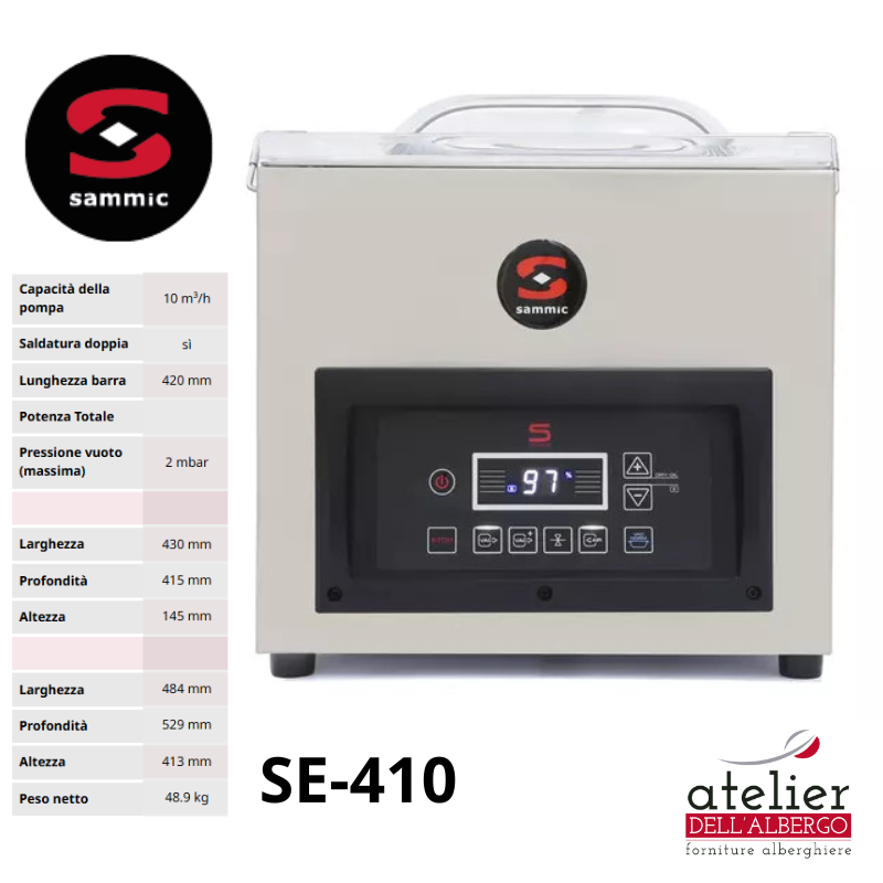 Confezionatrice Sottovuoto SE-SENSOR 10 mc/h 420 m
