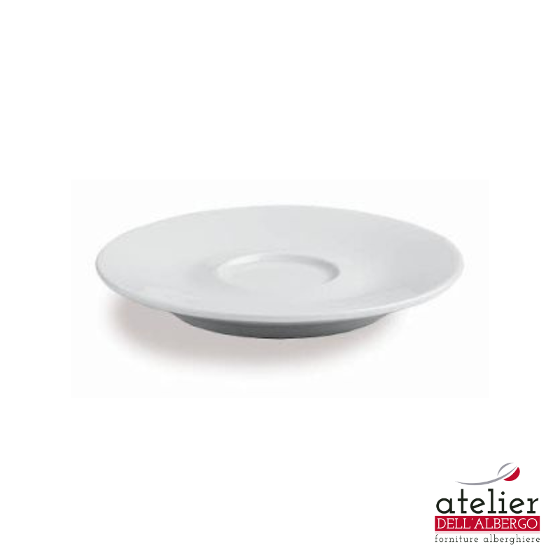 ELEGANT MARA Piattino caffè Ø12,5cm h1,7cm Bianco