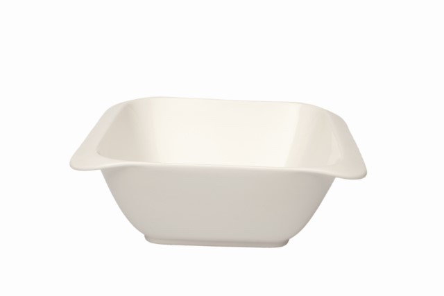 INFINITY Insalatiera quadrata 24cm h8,9cm avorio