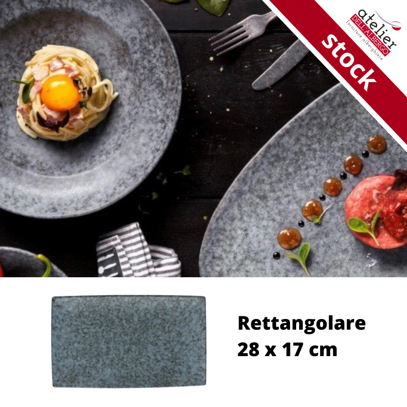 PIATTO RETT. CM 28X17 ORGANICA TERRA