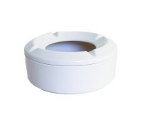 POSACENERE ANTIVENTO SHOW PLATE 10X4,6 cm BIANCO