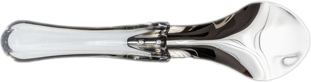 Spatola Gelato Manico Trasparente Inox