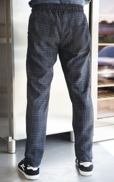 PS002X PANTALONE TASCHE NERO/BLU