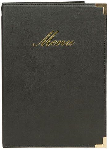 CLASSIC Porta Menu semilpelle A5 nero