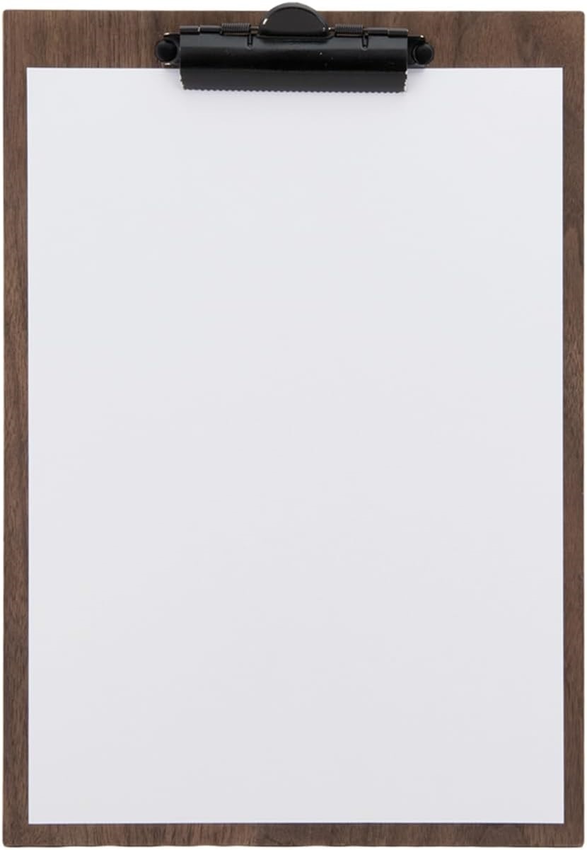 WALNUT CLIP Porta Menu clip A4